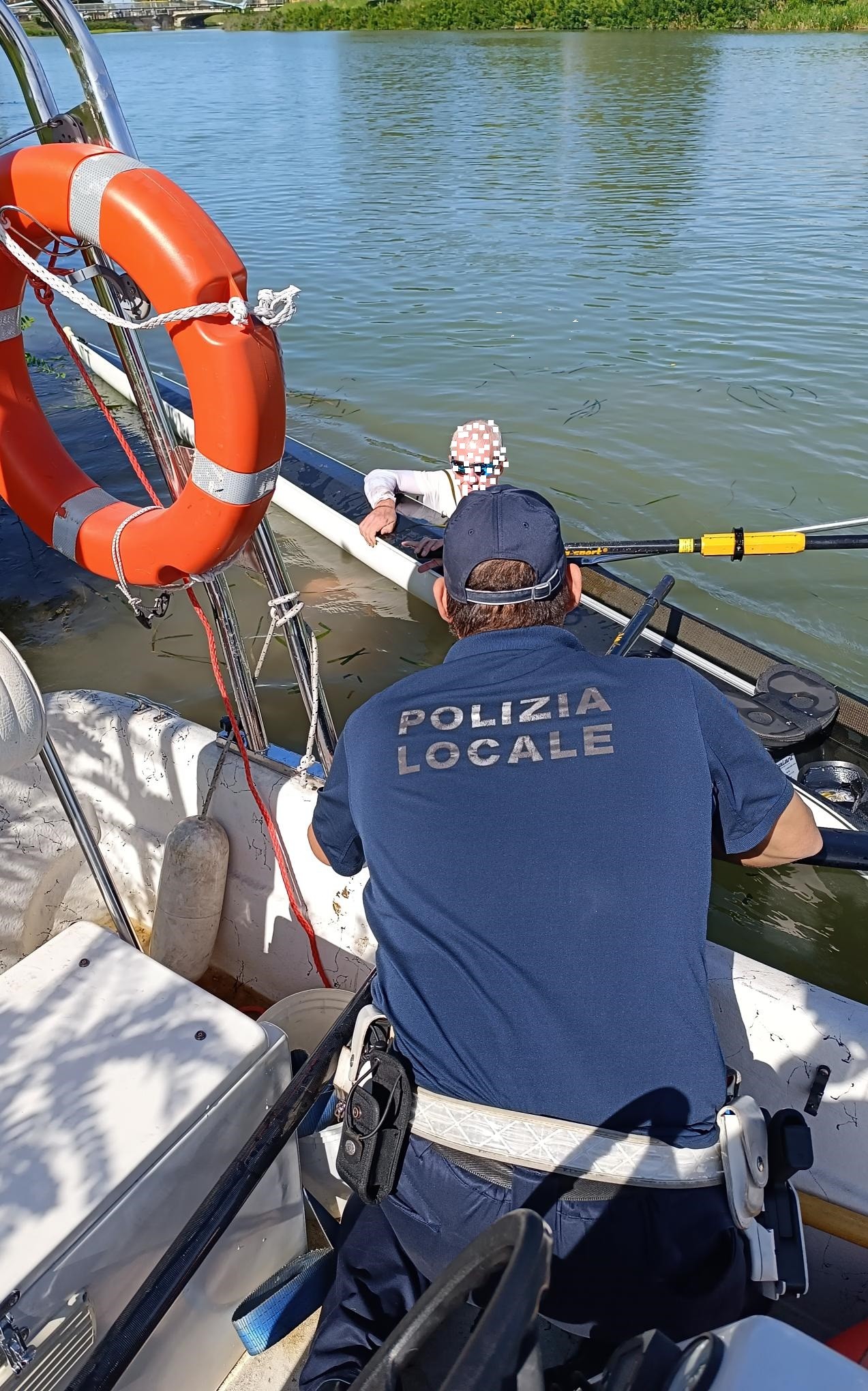 salvataggio polizia fluviale